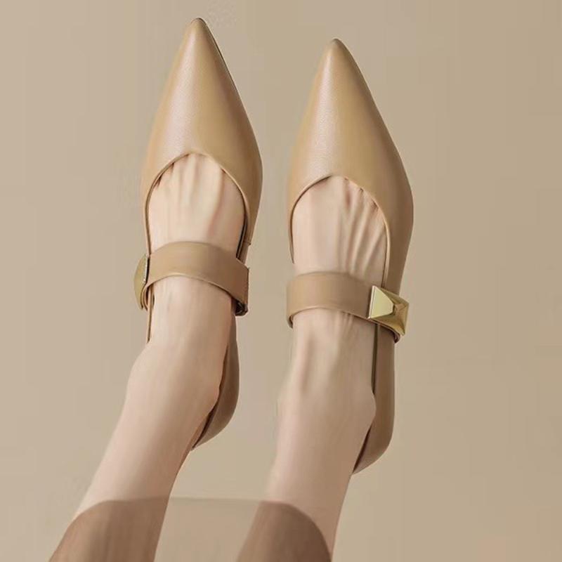 Spring Autumn New Retro Shoes Elegant Pointed Women Pumps Fashion Shallow Mouth Shoes Slim Ladies High Heels Zapatos Mujer