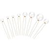 Eighteen-Piece Hairpin Set: Handmade Beaded Imitation Pearl Bridal Hair Accessories