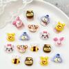 20Pcs Resin Mini Cartoon Cat Bee Bear Tiger Flatback Rhinestones For Nail Art DIY Crafts Scrapbook Decorations Micro Figurines