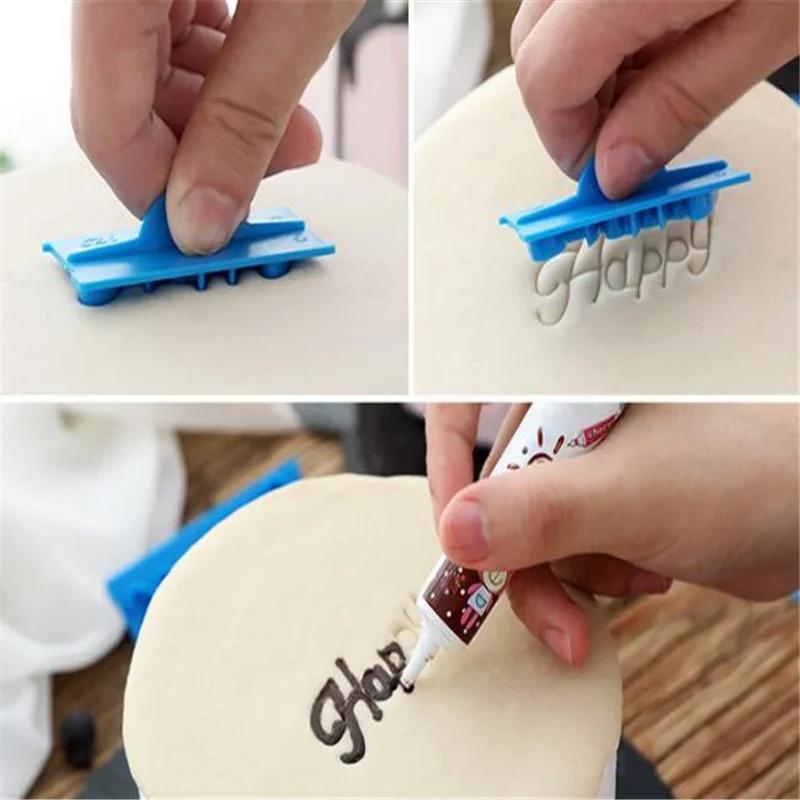 1 Set Cake Baking Molds Alphabet Letter Words Cookie Press Stamp Embosser Cutter Fondant Mould Cake Decorating Tools