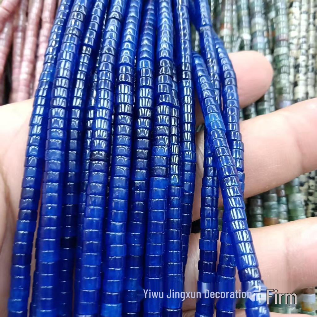 2x4mm Natural Agate Stone Separator Beads for DIY Jewelry Making - Loose Semi-Finished Accessories In Stock