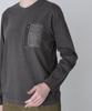 AVIREX L/S FADE WASH MA-1 POCKET women's S 410 charcoal 783-4230605