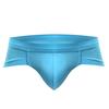 U Convex Lift Hip Men Underpants Stretchy Low Waist Solid Color Boxer Briefs