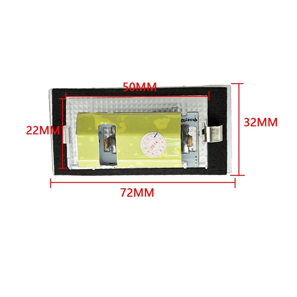 2Pcs No Error LED Number License Plate Lamp For BMW E46 2D facelift M3 facelift 2004-2006 White 12V Canbus License Plate Light