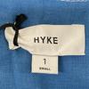 HYKE Blue 13283 White Stitch High Waist Marine Pants Bottoms 1 blueUsed
