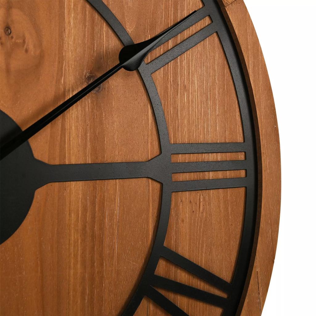 Hometime Wooden Brackets Wall Clock