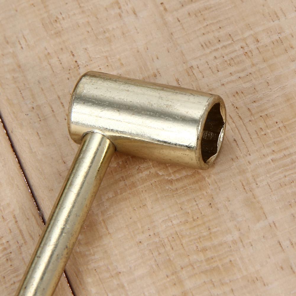 8mm 5/16" Brass Truss Hexagon Socket Wrench Truss Rod Guitar Spanner Adjusting Repair Tool Thin Wall Box End Truss Rod Wrench