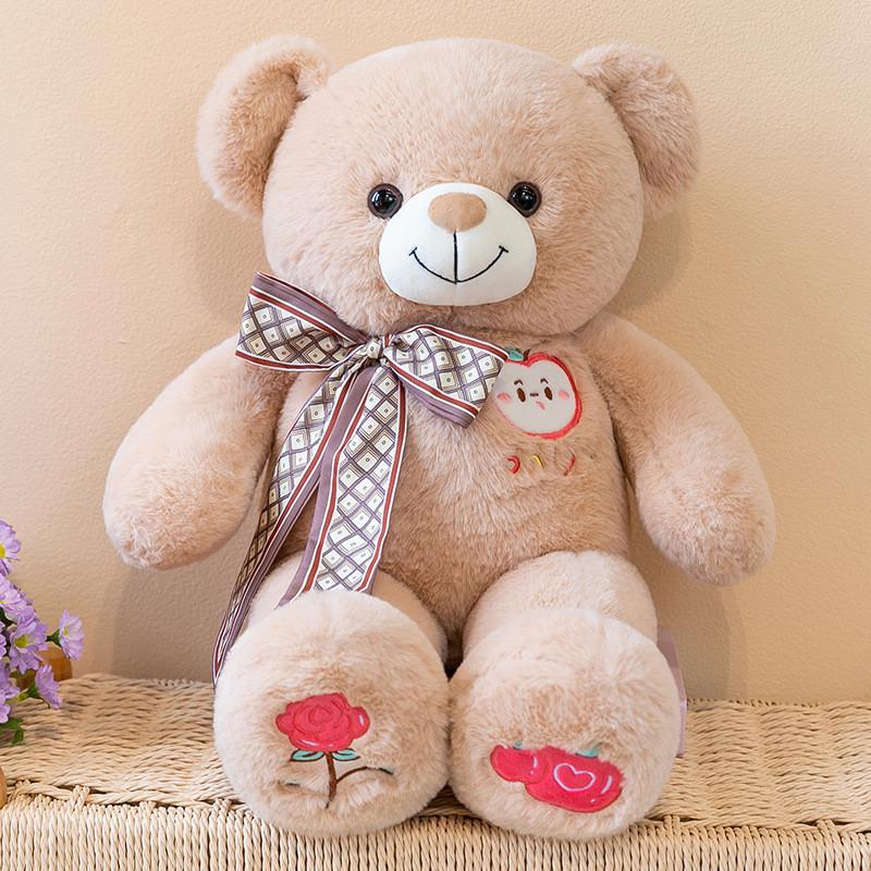 Cartoon Teddy Bear Plush With Fiber Cotton Filling And Unique Design For Love Gift