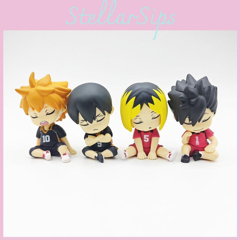 Adorable Haikyuu Characters Shoulder To Shoulder Sleep Edition Pvc Toy Model Collectible