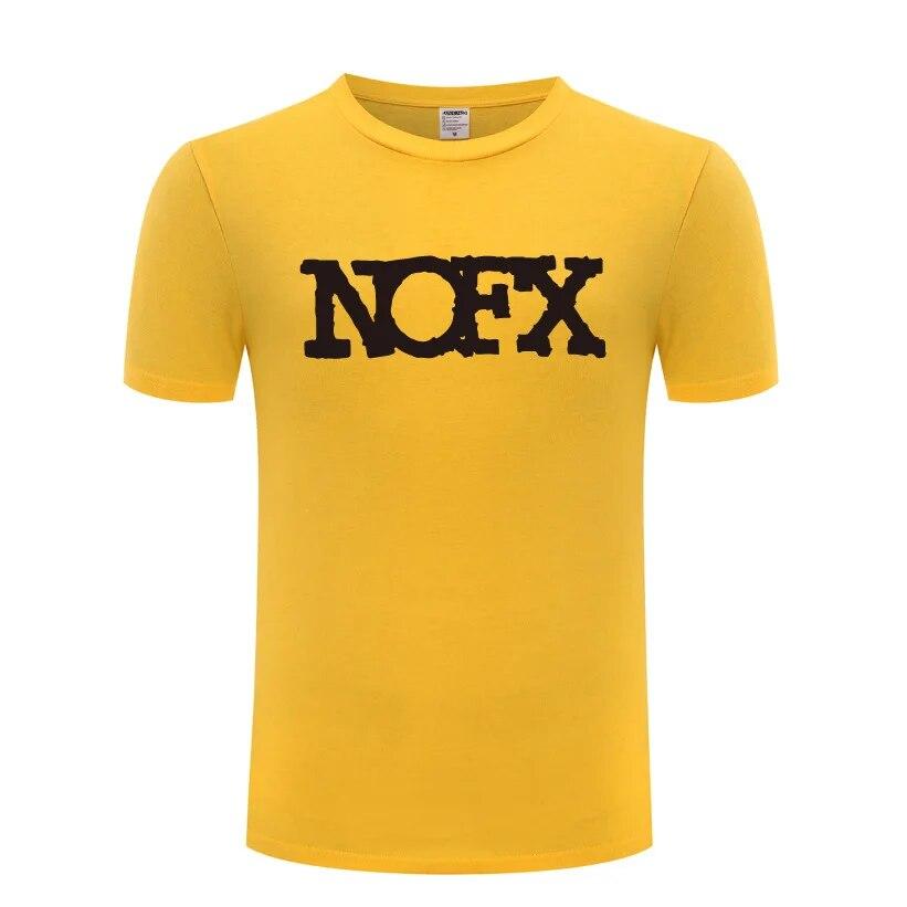Hudba Punk Rock Trička NOFX Unisex Hip Hop Krátký rukáv O Výstřih Bavlněné Unisex tričko Cool Funny Streetwear Top Tričko Velká velikost Léto