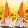 Unique Festival Harvest Sunflower Doll In Orange For Home And Bar Thanksgiving Decor