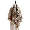 New cute cat scarf women's autumn and winter velvet thickened imitation cashmere shawl with warm scarf women