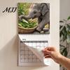Cute Baby Elephant Decor 2027 Wall Calendar, Hanging Natural Year Round Planning Tool Wild Animal Monthly Planner for Office, Home, Gift Wildlife