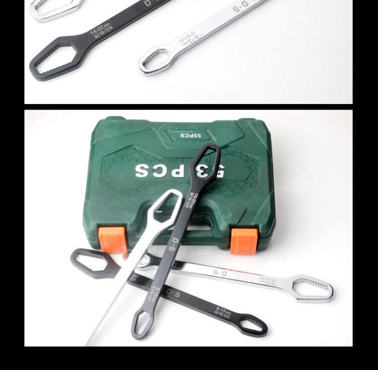 Double-Ended Adjustable Socket Wrench, 8-22mm, Special Shape, Self-Tightening