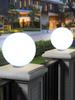 Waterproof Outdoor Solar Moon Lights for Courtyard, Gate, Garden, and Fence Pillars