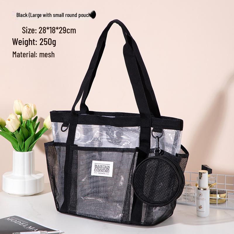 Women's Large Capacity Waterproof Multi-Pocket Mesh Makeup & Toiletry Travel Bag