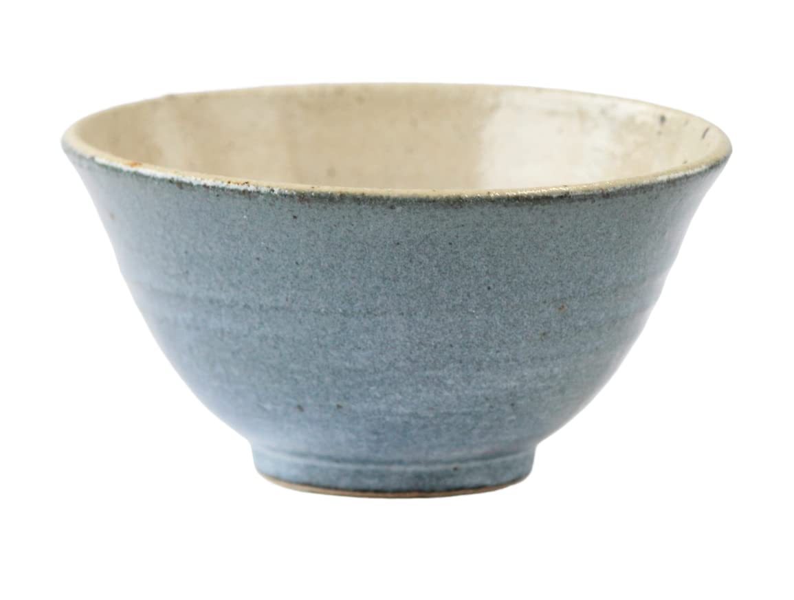 

Tori Shigaraki ware Saiun (blue) rice bowl W409-05