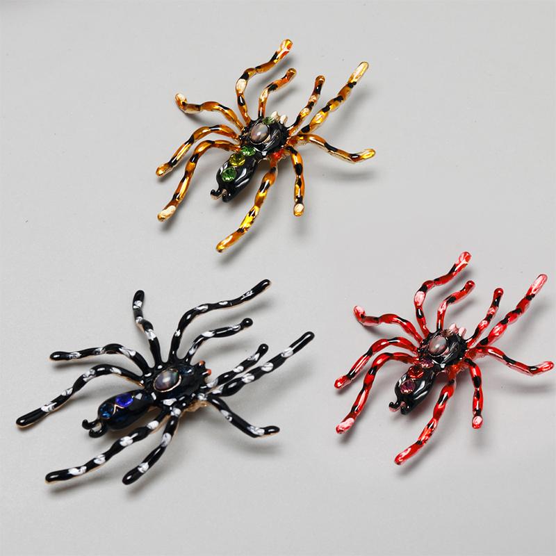 

Декоративное пальто на Хэллоуин, булавки для свитера, модные стразы, косплей, паук, модные аксессуары