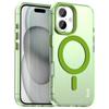 IMAK For iPhone 16 Case Compatible with MagSafe Candy Color Anti Drop TPU+PET Back Cover