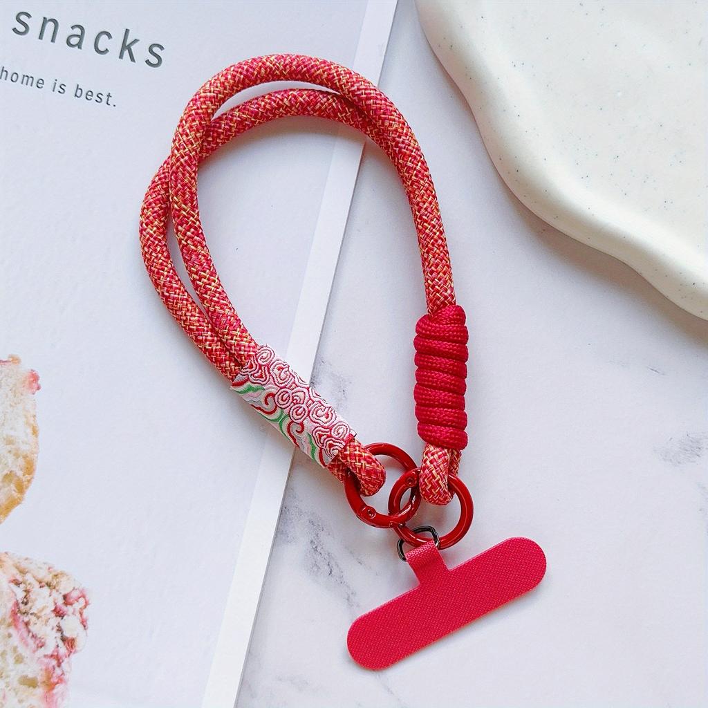 New Handwoven Universal Lanyard Mobile Phone Universal Lanyard Strap Short Rope Hand Strap Hand Rope Decorative Pendant
