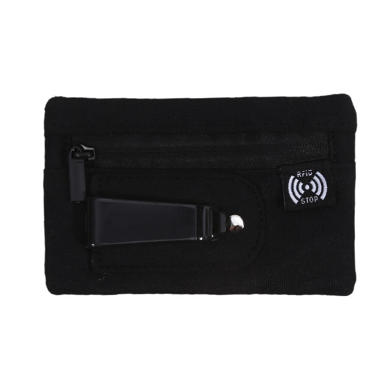 

Компактный Ультратонкий Скрытый Зажим Кошелек Пояс для Хранения Денег Держатель для Кредитных Карт Противоугонный Дорожный Чехол для Женщин Мужчин One Size чёрный