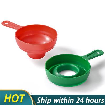 Folding Telescopic Funnel Pp Plastic Folding Silicone Large Canned Jam Kitchen Tools Spice Large Canned Jar For Wide Mouth Jars
