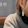 South Korea Dongdaemun new chain exquisite fashion earrings temperament ins trendy fashion generous cold wind earrings