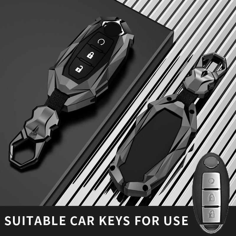 Fit For Nissan Car Key Case Cover Ring Chain Shell Versa Maxima Altima Rogue Armada Sentra Murano For Infiniti Fx35 Qx60
