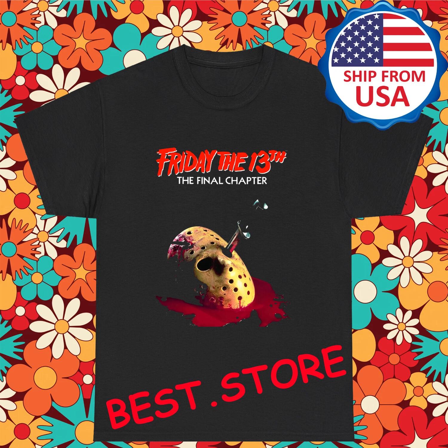 Friday The 13th Horror Men s Black Size S-5XL 4XL