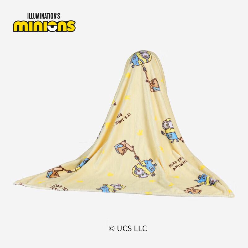 Minions BOB+TIM Series Portable Plush Blanket