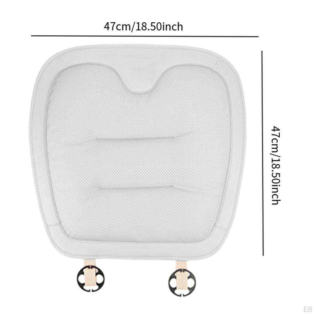 Car Seat Cover Soft Anti Slip Multifunctional Wear Resistant with Secure Buckle Supportive Pad for