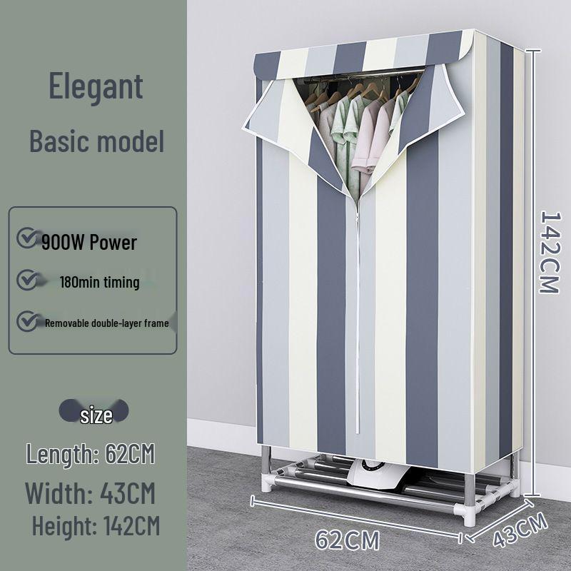 Thickened Steel Pipe Cloth Wardrobe for Bedroom or Dorm Storage, Winter Style