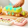 12 Grid 2-in-1 Portable Ice Tray Ice Maker Straw Water Bottle Ice Making Mold Silicone Kitchen Tools Household Ice Maker 500ML
