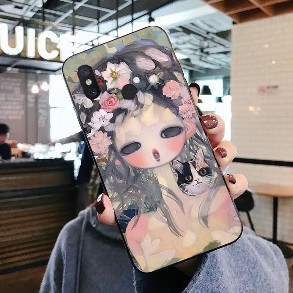 Aya Takano Phone Case For Xiaomi Mi 5X 8 9 10 11 12 Lite Pro 10T PocoX3pro PocoM3 Note 10 Pro Lite