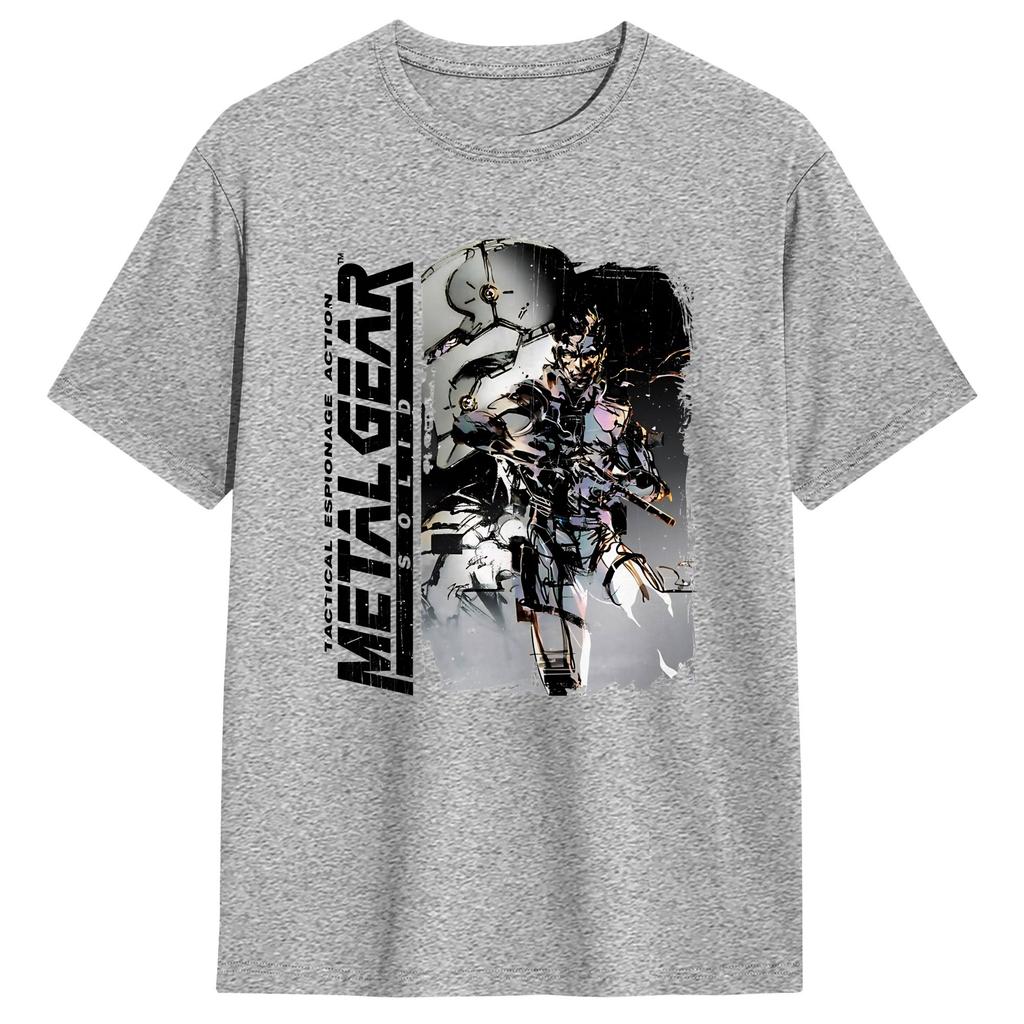 Mens TShirt Snake Metal Gear Solid Unique Pure Cotton Tees Short Sleeve  T Shirts Crew Neck Tops Printed