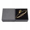 Gold Infinity Bracelet with Chains and Crystals for a Gift