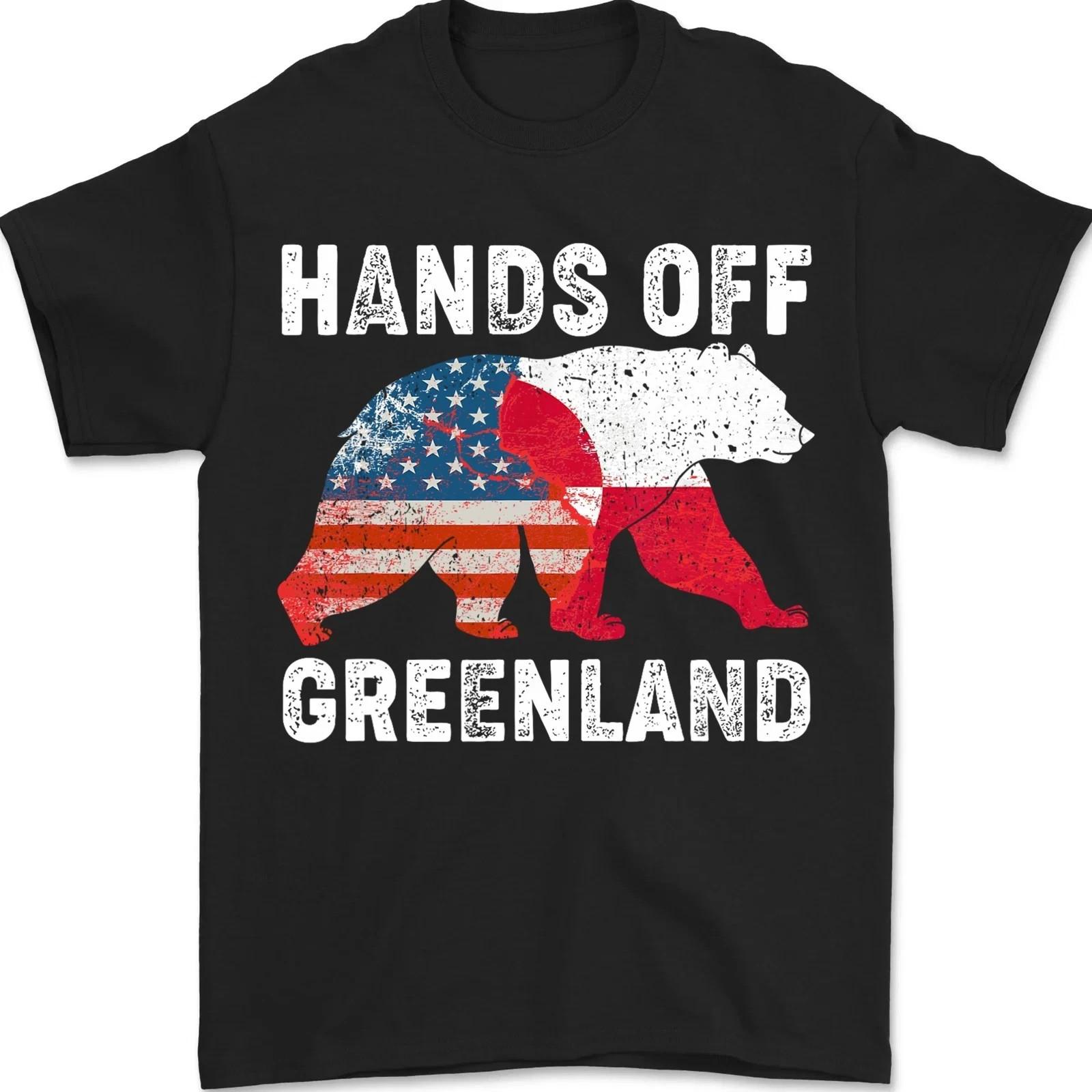 Hands Off Greenland Stand With Greenland Resist Protest Unisex T-Shirt L