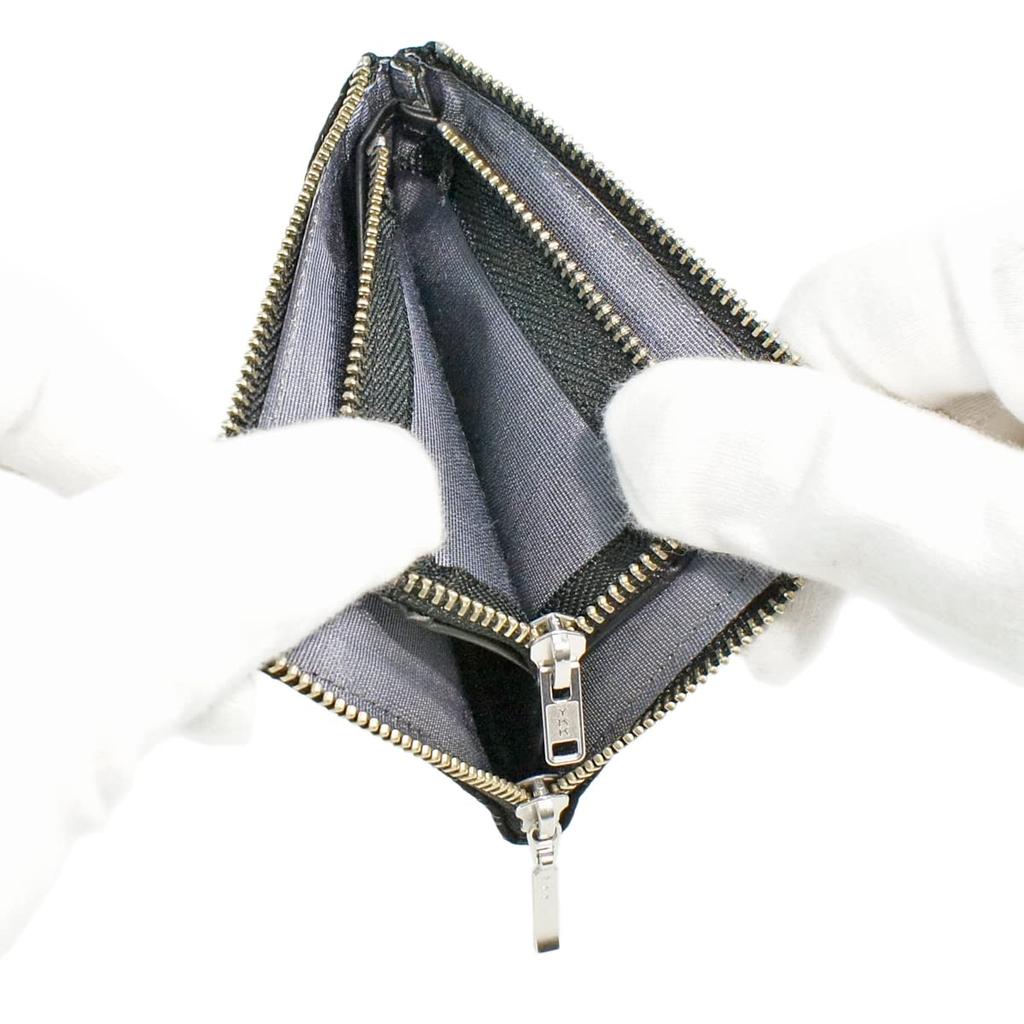 Indenya Inden Münzbörse F Münzbörse 08 Hirschleder Schwarz x Schwarzlack Libellenmuster 1008-01-008