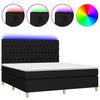 VidaXL Bed Slat Base with Mattress and LED, Upholstered Bed, Double Bed, Adult Bedroom Interior Bed, 3135695