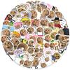 70 Sheets of Spider Elder Cat Emoji Cartoon Stickers - Waterproof, DIY Decoration for Mobile and Tablet