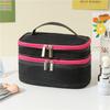 Minimalist Business Toiletry Bag With Spliced Mesh And Lightweight Design For Men And Women