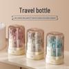 Compact Refillable Travel Set: 5-in-1 Bottles for Shampoo, Shower Gel, Spray, Water, and Lotion