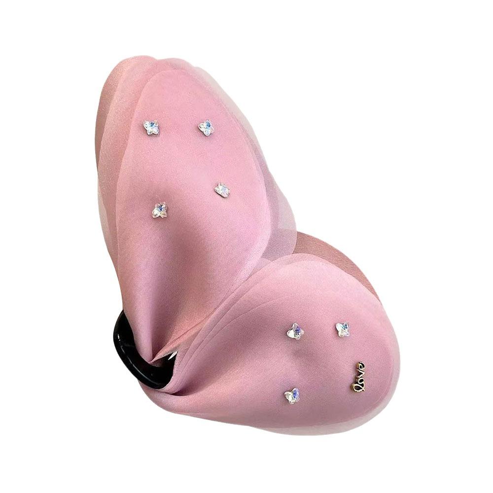Sparkling Diamond Butterfly Hair Clip Delicate Crystal Temperament Headdress For Girl Lady Women