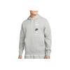 Nike Letter Print Hoodie With Drawstring Long Sleeve Men Tops Gray DX0784-063