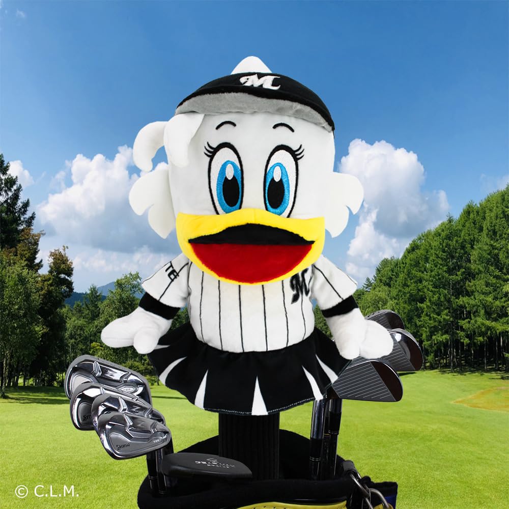 Hokushin Trading Chiba Lotte Marines Headcover for Fairway Woods OHC0070 Lean-chan