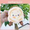 Short Adorable Plush Meat Bun Keyring Creative Doll Soft Toy For Unique Bag Hangers