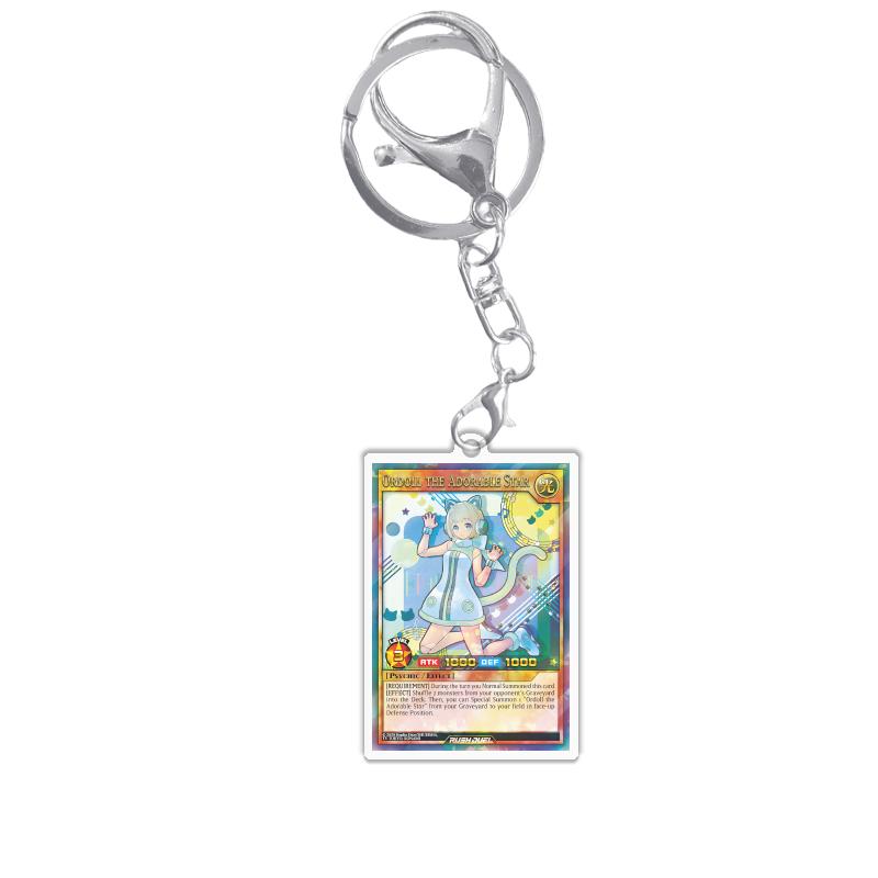 Keychains for Yugioh Rush Duel Rd Princess Cosmos Deathtacle Acrylic Pendant Backpack Ornament Decoration Anime Game Fans Gift
