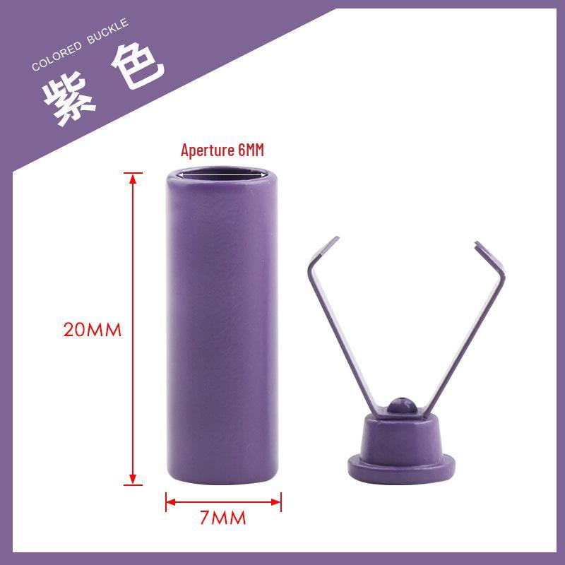 Colorful Metal Bell Cord End Clip for Hoodie & Hat Drawstrings - Spray-Painted Cord Lock Fixing Buckle.