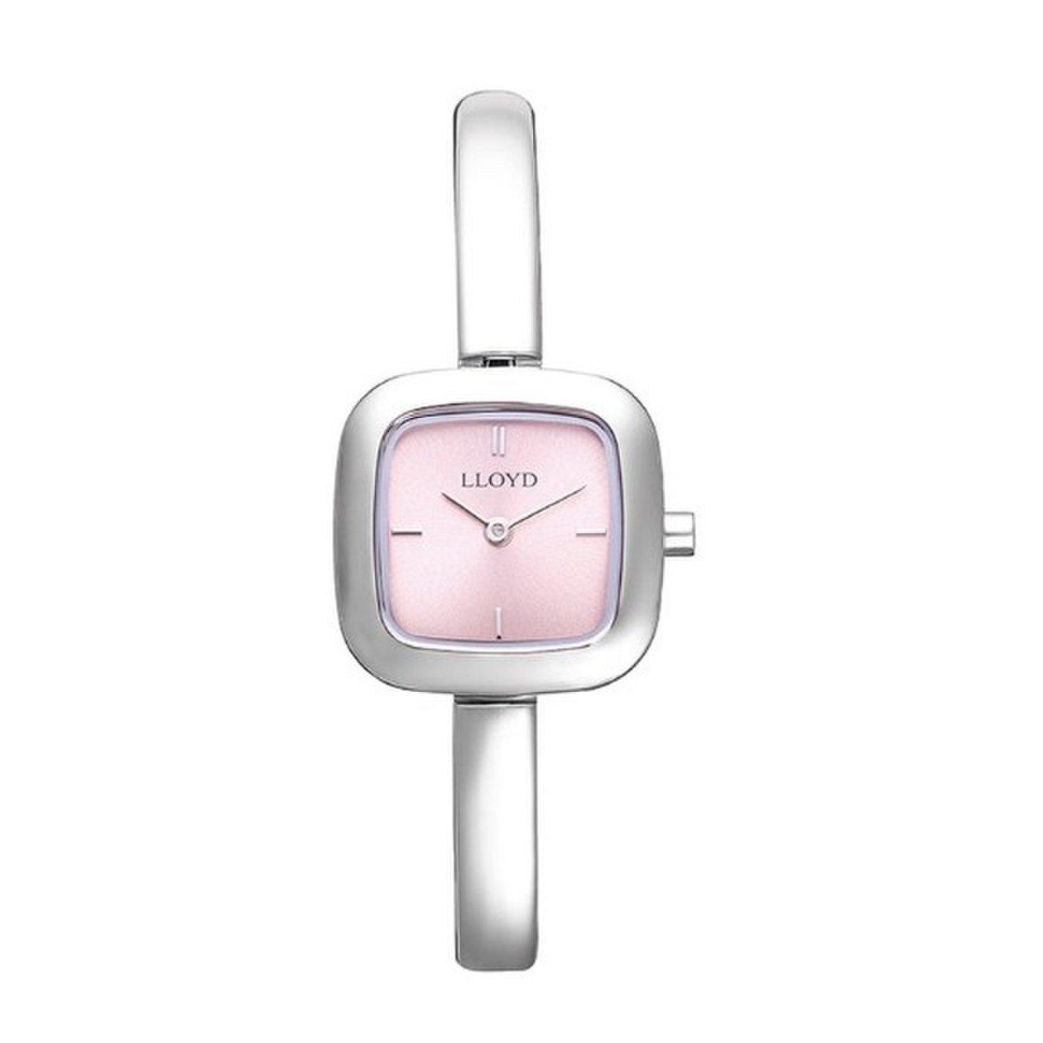 [LLOYD] Awesome Bangle Square Women s Metal Watch - Pink LL2G26602XSP