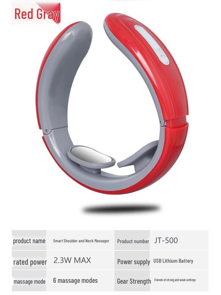 Multifunctional 4-Head Neck and Cervical Spine Heating Massage Instrument